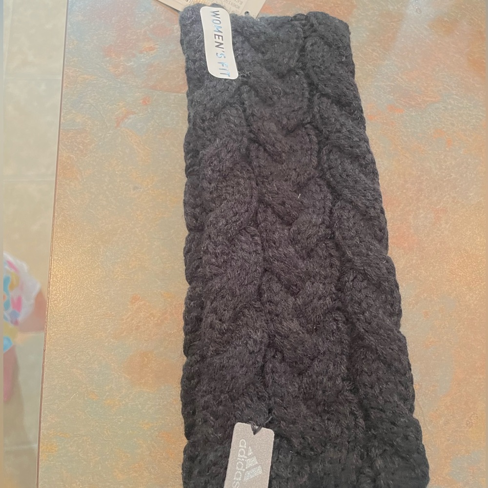 Adidas womens head wrap head band cold weather‎ Black NWT